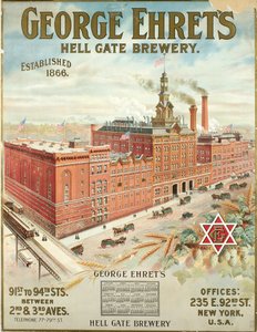 George Ehrets Hell Gate Brewery, Established 1866
