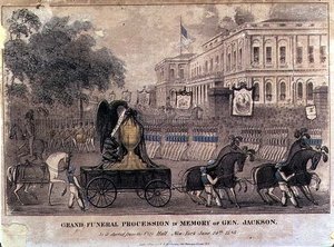Grand Funeral Procession in Memory of General Jackson by American School