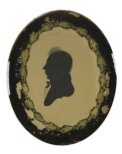 Hollow-cut Silhouette of a Man