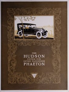 Hudson Super-Six Seven Passenger Phaeton, 1923