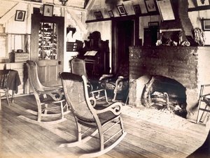 Interior of an American Wooden Shack, c.1880s