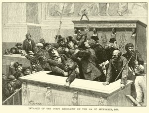 Invasion of the Corps Legislatif on the 4 September 1870 by American School