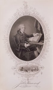 John Hancock (1737-93) from The History of the United States, Vol. I, by Charles Mackay, engraved by J. Rogers by American School