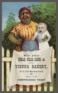 Lady with Baby Advertising Vienna Bakery by American School