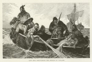 Leif Eric discovering the Shores of Vinland by American School