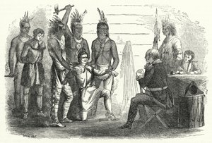 Lieutenant Boyd before Colonel Butler, an Incident of Savage Forbearance and Civilized Vindictiveness by American School