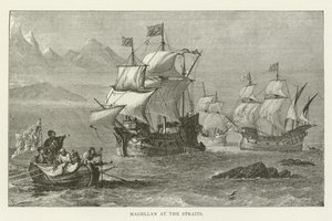 Magellan at the Straits by American School