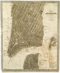 Map of the City of New-York [in Manhattan, as far north as 36th Street]