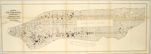 Map of the City of New York showing the Location of Small Pox, from May 1st 1874 to April 30th 1875 by American School