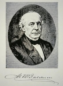 Matthias William Baldwin (1795-1866) founder of Baldwin Locomotive Works in 1831 by American School
