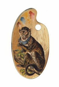 Monkey on Paint Palette