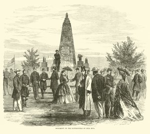 Monument on the Battlefield of Bull Run, September 1862 by American School
