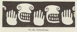 Painted Design, Hands and Faces by American School