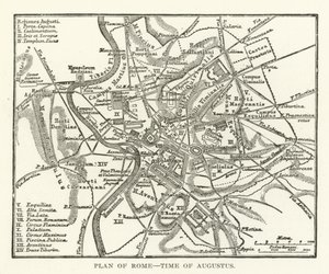Plan of Rome, Time of Augustus by American School