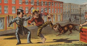 Policeman Arresting Thief by American School