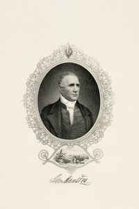 Portrait of Sam Houston with a City View, c. 1855-c. 1860 by American School