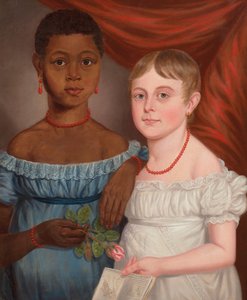 Portrait of Two Girls, early 19th century by American School