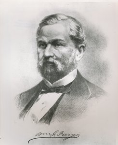 Portrait of William George Fargo (1818-81) co-founder of Wells Fargo & Co.
