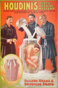 Poster advertising a new act by Houdini