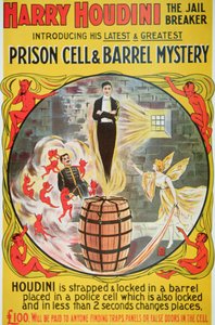Poster advertising a new act by Houdini by American School