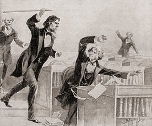 Preston Smith Brooks Assaulting Senator Charles Sumner with a Cane on the Floor of the United States Senate, on May 22