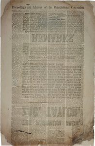 Proceedings and Address of the Constitutional Convention, c.19th March 1861
