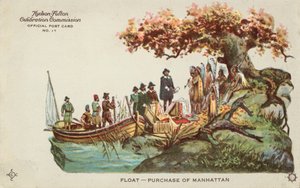 Purchase of Manhattan (colour litho) by American School