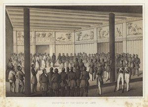 Reception at the Castle of Shui, Ryukyu Islands by American School