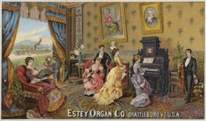 Relaxing in the Drawing Room by American School