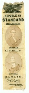 Republican Standard Bearers, Abraham Lincoln and Hannibal Hamlin, 1860