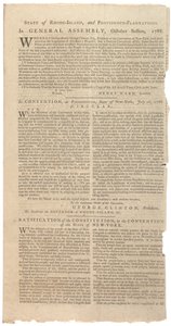 Resolutions printing NYS proposal for amendments to Constitution, October 1788