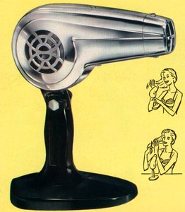 Retro Chrome Hairdryer