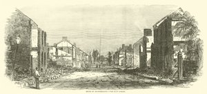 Ruins of Chambersburg, the Main Street, September 1864