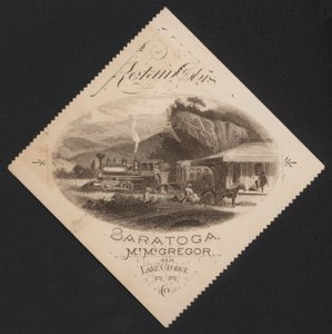 Saratoga, Mount McGregor, Lake George by American School