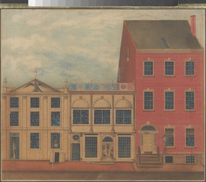 Shop and Warehouse of Duncan Phyfe on Fulton Street in New York City by American School