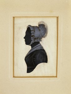 Silhouette of a Lady by American School