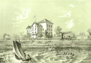 Soldiers Home, from Chicago Illustrated, with Literary Descriptions by James W. Sheahan, Published by Jevne & Almini, Chicago by American School