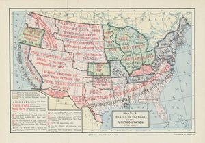 Status of Slavery in the United States, 1775-1865, from "Division and Reunion, 1829-1889" by Woodrow Wilson