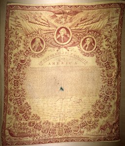Tapestry commemorating the signing of the Declaration of Independence