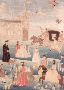 The Chandler Wedding Tapestry by American School
