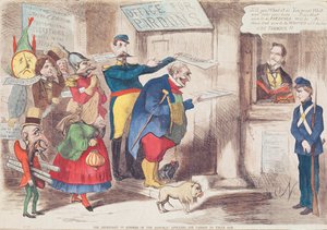 The Repentant Enemies of the Republic Applying for Pardon to Uncle Sam, 1869 by American School