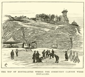 The top of Montmartre where the Communist cannon were installed by American School