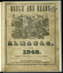 Title Page of the Rough and Ready Almanac for 1848, Published in 1847 by American School