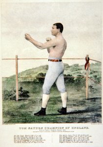 Tom Sayers, from a print by Currier & Ives by American School