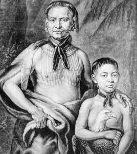 Tomochichi and his nephew Toonahowi of the Lower Creek tribe of the south east