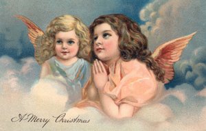 Two Praying Christmas Angels