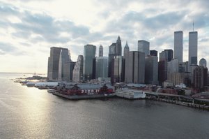 View towards the Financial District across the East River