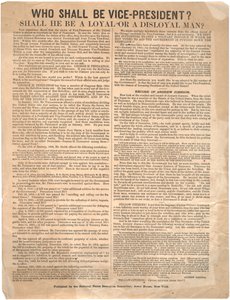 Who Shall Be Vice President? George Pendleton vs. Andrew Johnson (1864 Election), 1864