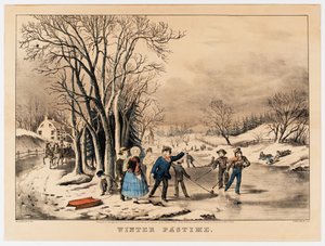 Winter Pastime, c.1800-10 by American School