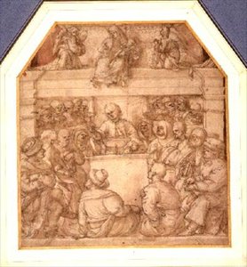 A Doctor Lecturing, Study for a Funerary Monument by Amico Aspertini